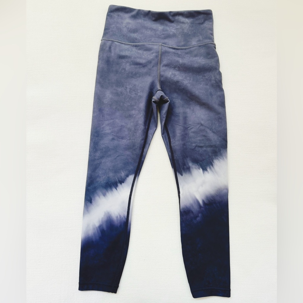 Athleta gray tie dye leggings